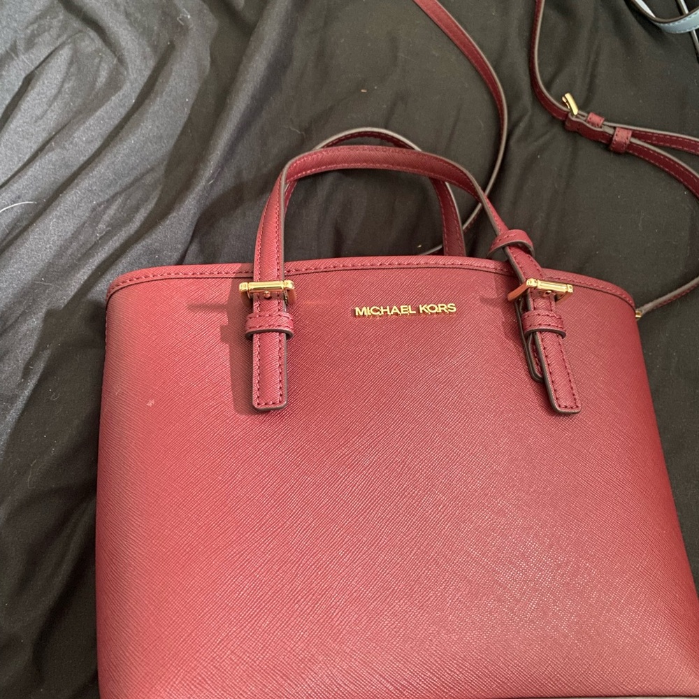 Michael Kors Burgundy Satchel